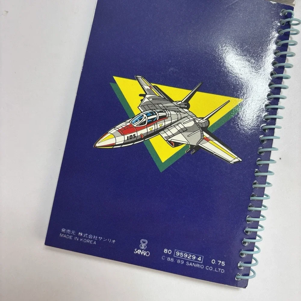Vintage Sanrio Spiral Mini Notebook Notepad Trucks Planes 5